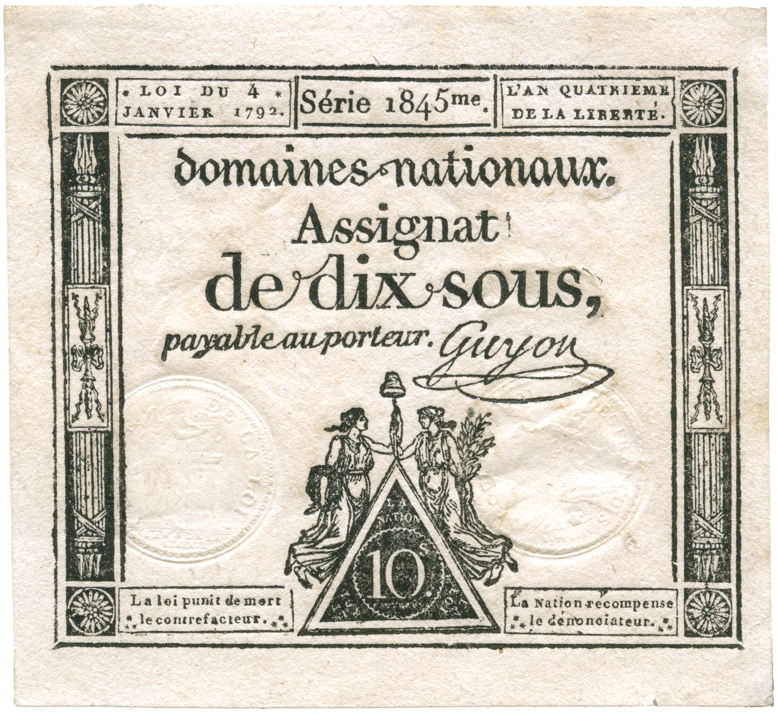 Assignat de 10 sous