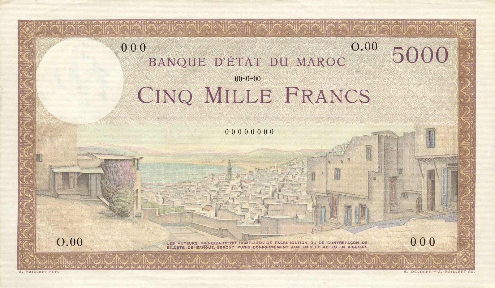 5 000 francs marocains