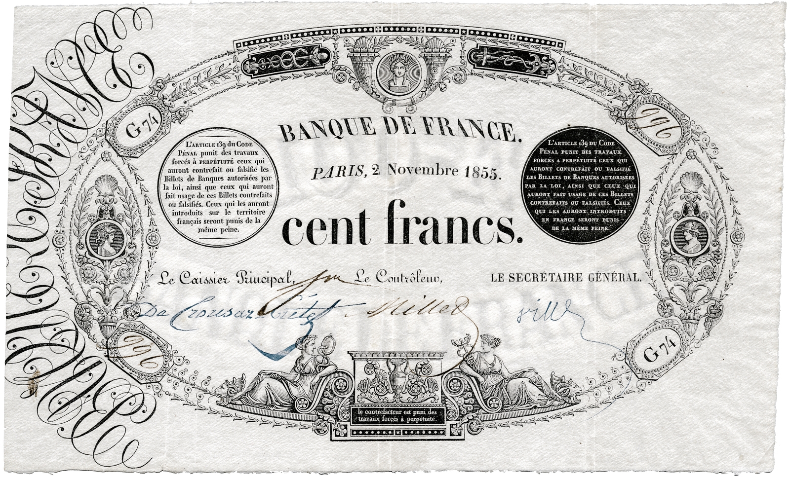 100 francs - 2