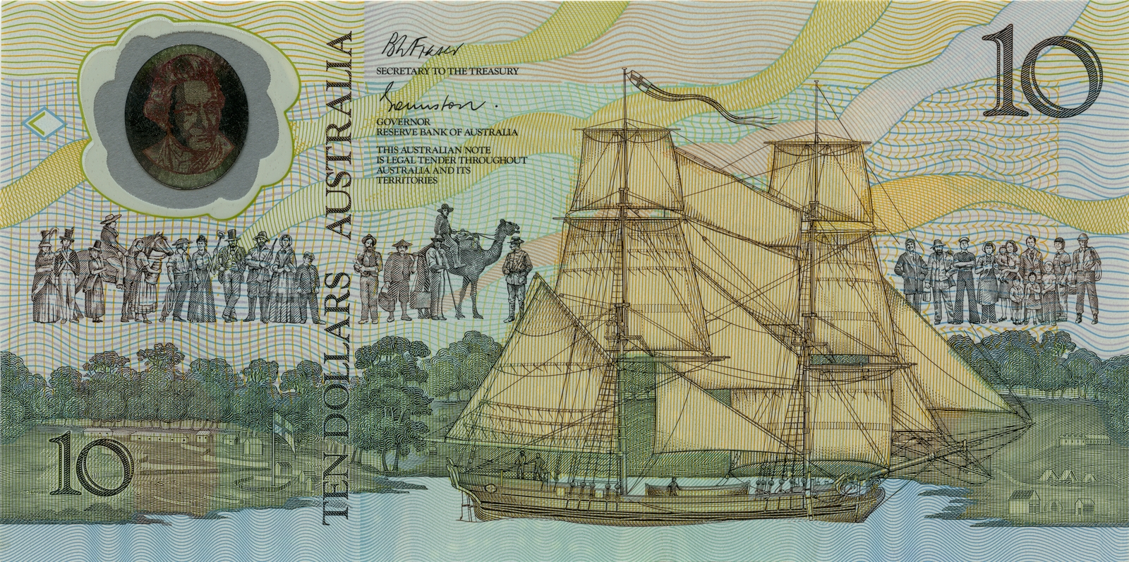 10 dollars australiens « Bicentenaire du peuplement de l’Australie »