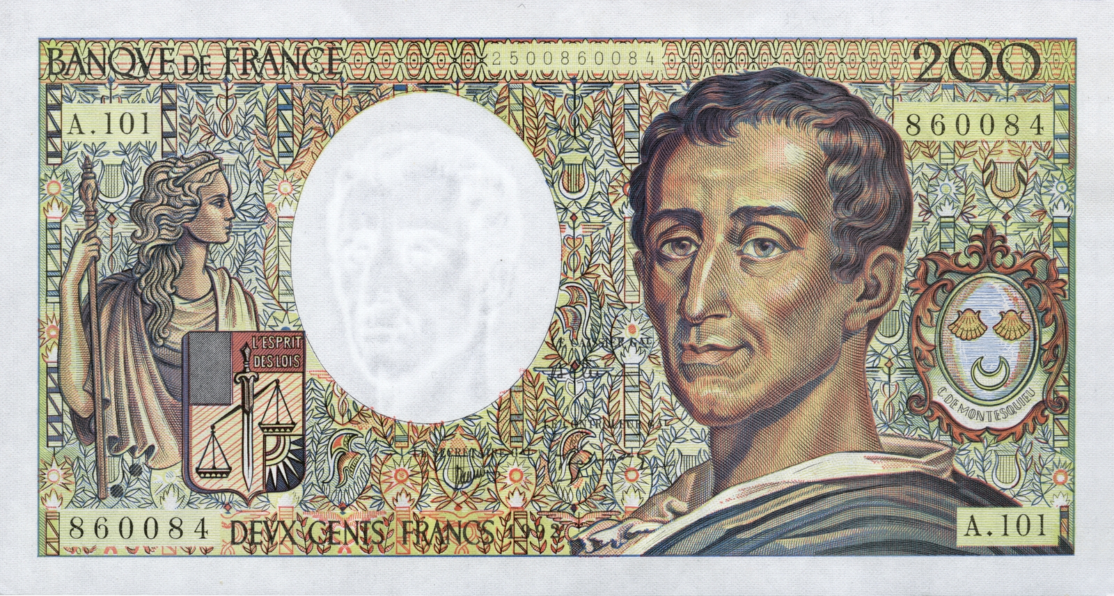 200 francs « Montesquieu »