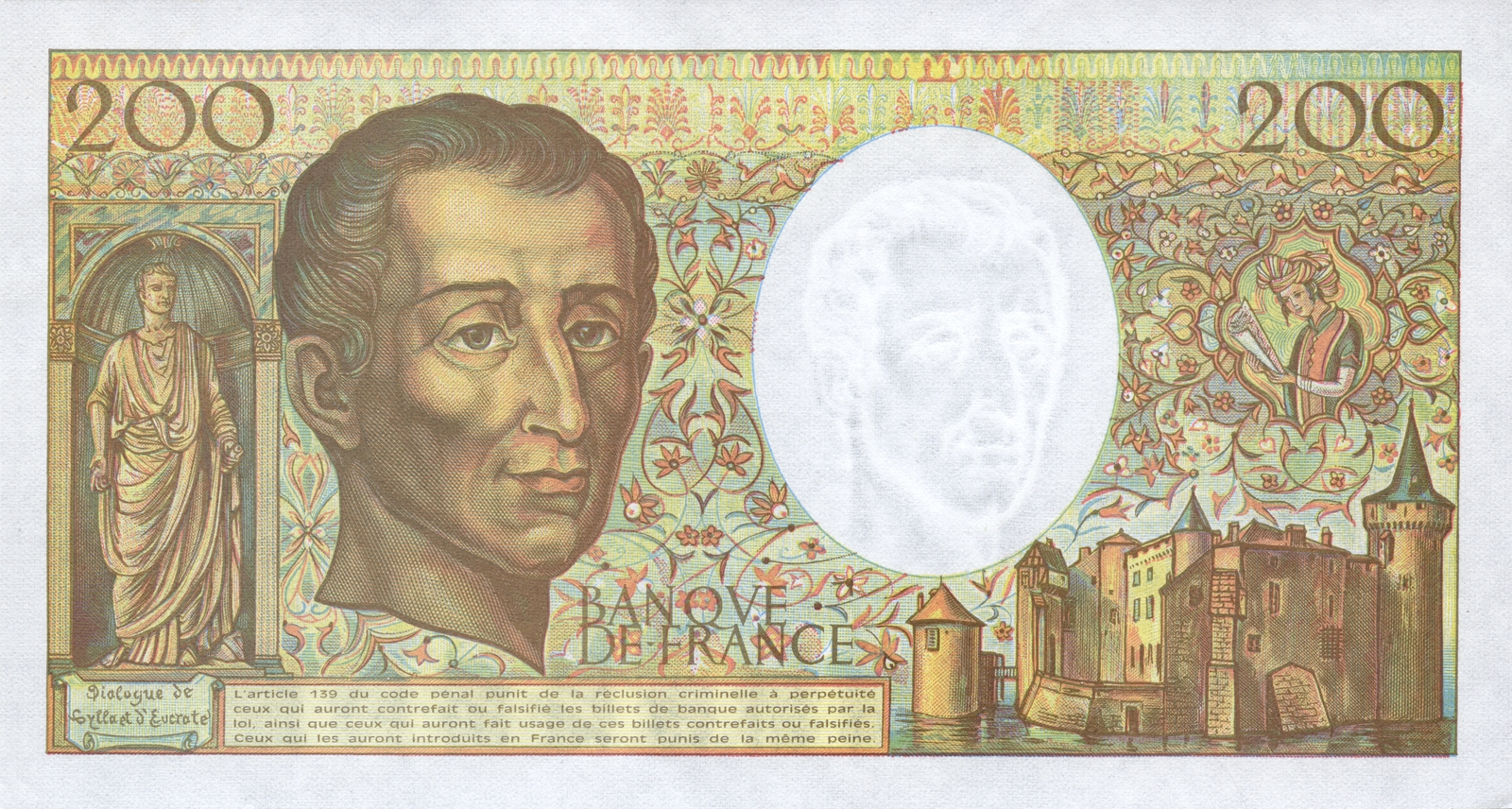 200 francs « Montesquieu »