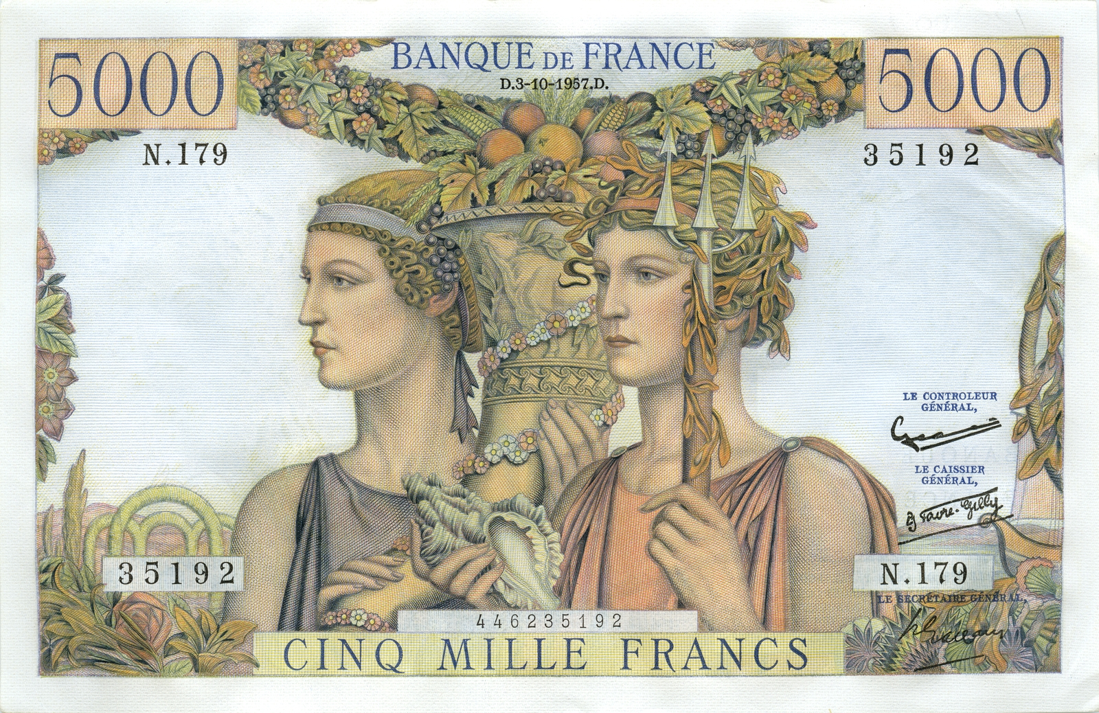 5 000 francs « Terre et mer »