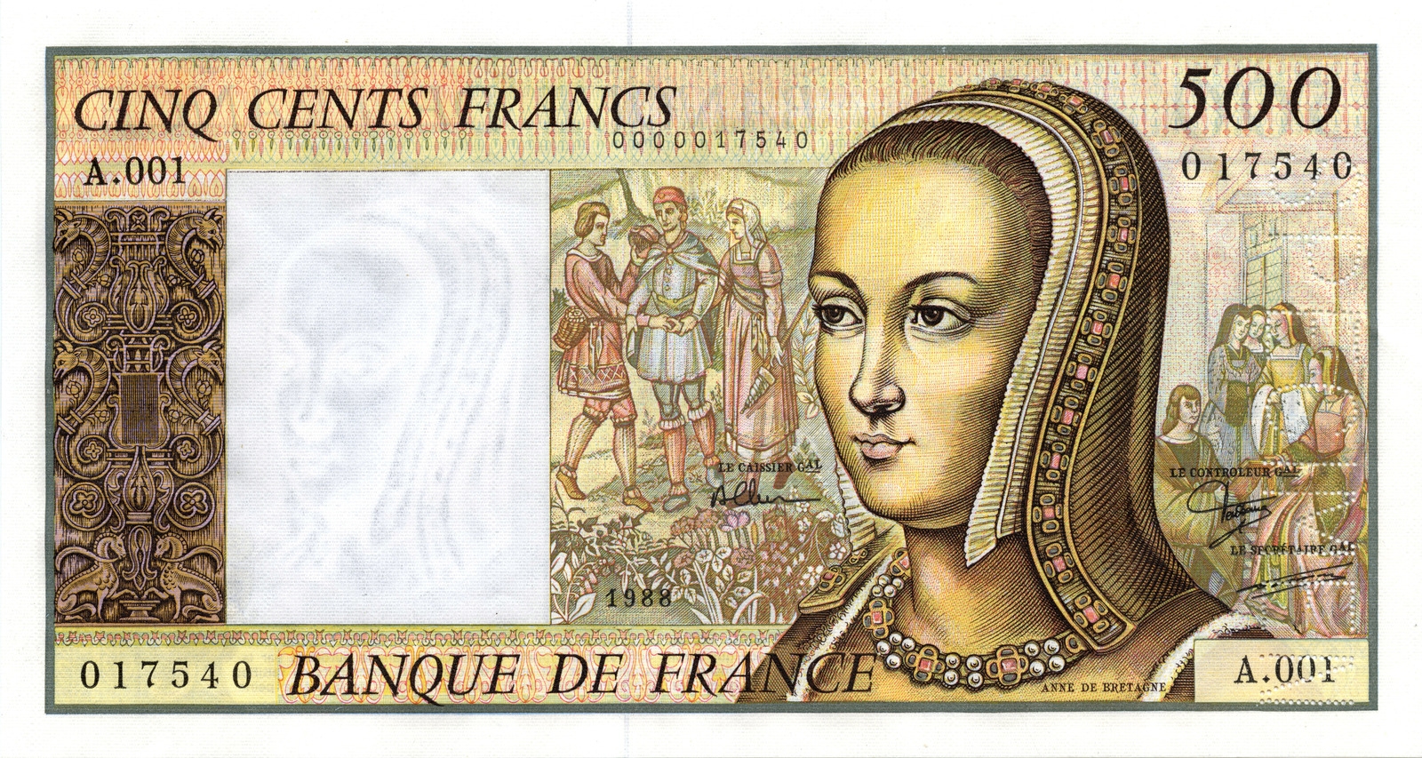 500 francs « Renaissance »