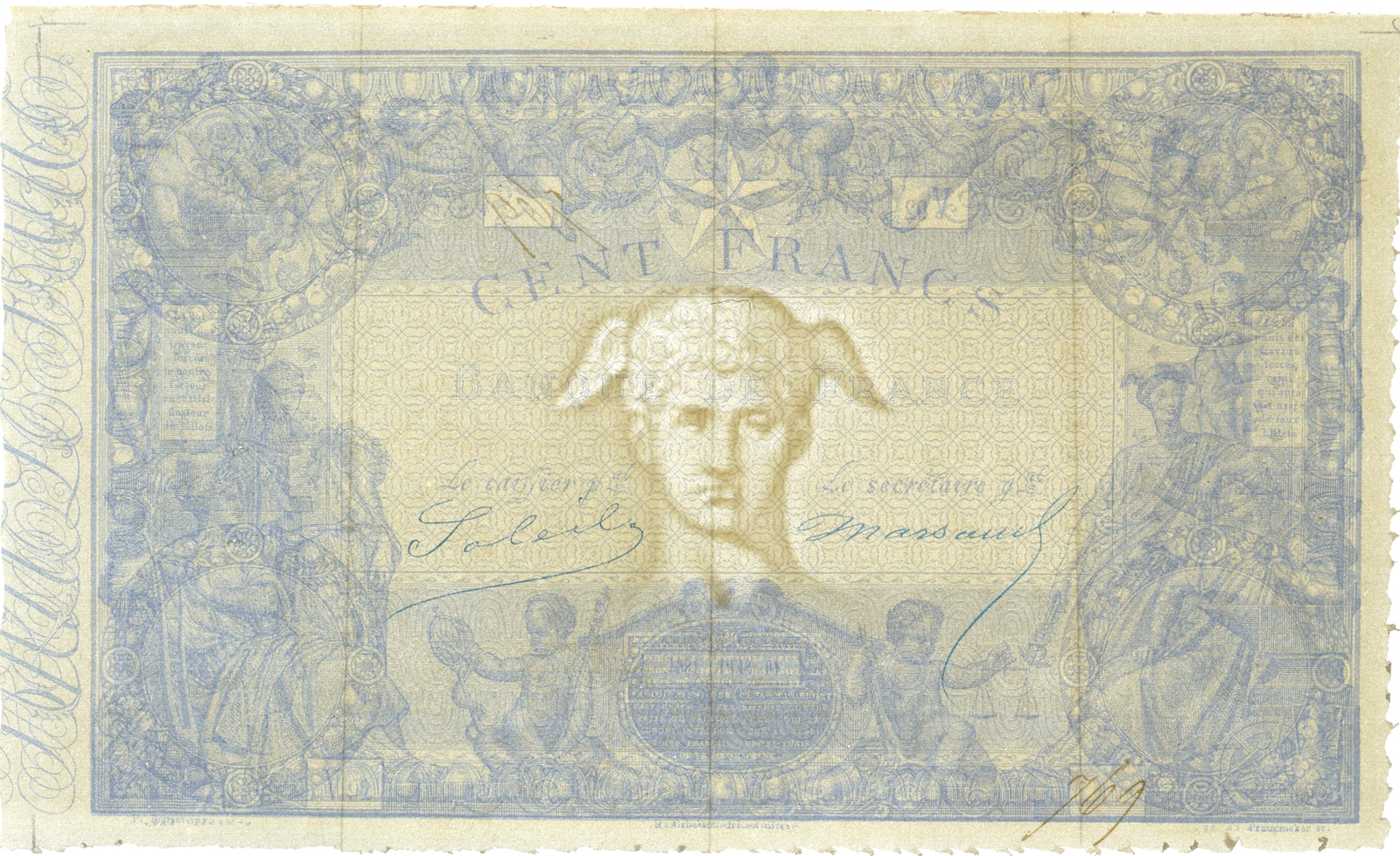 100 francs « Bleu »