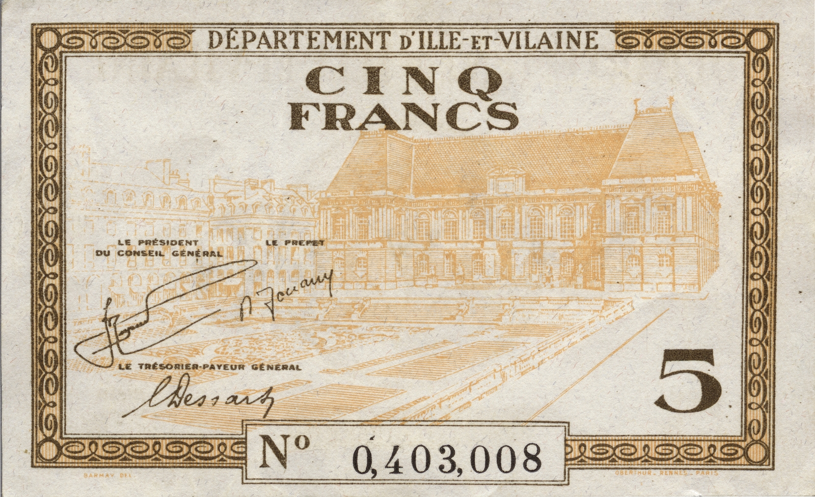 5 francs - 1