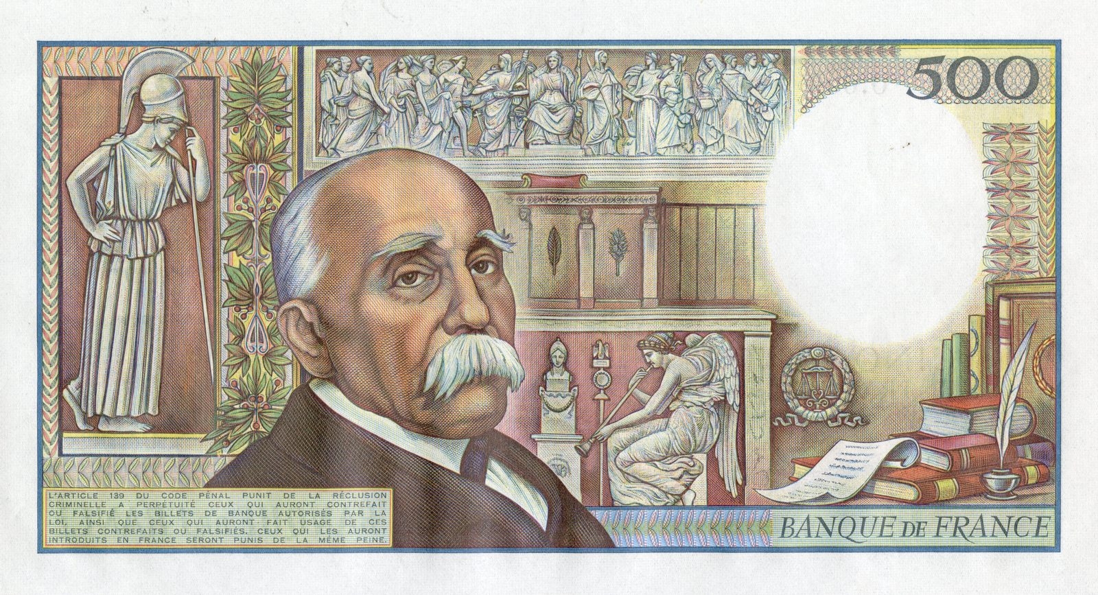 Épreuve du 500 francs « Georges Clemenceau »