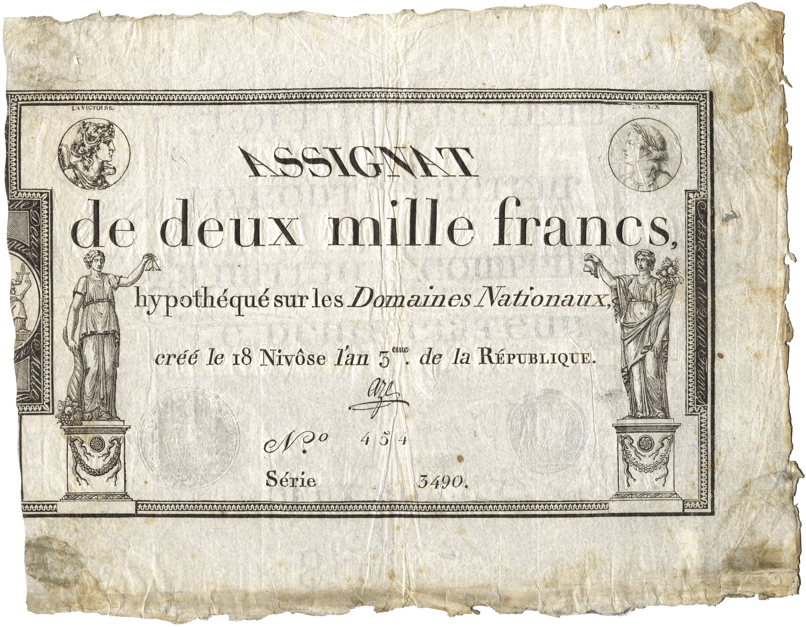 Assignat de 2 000 francs