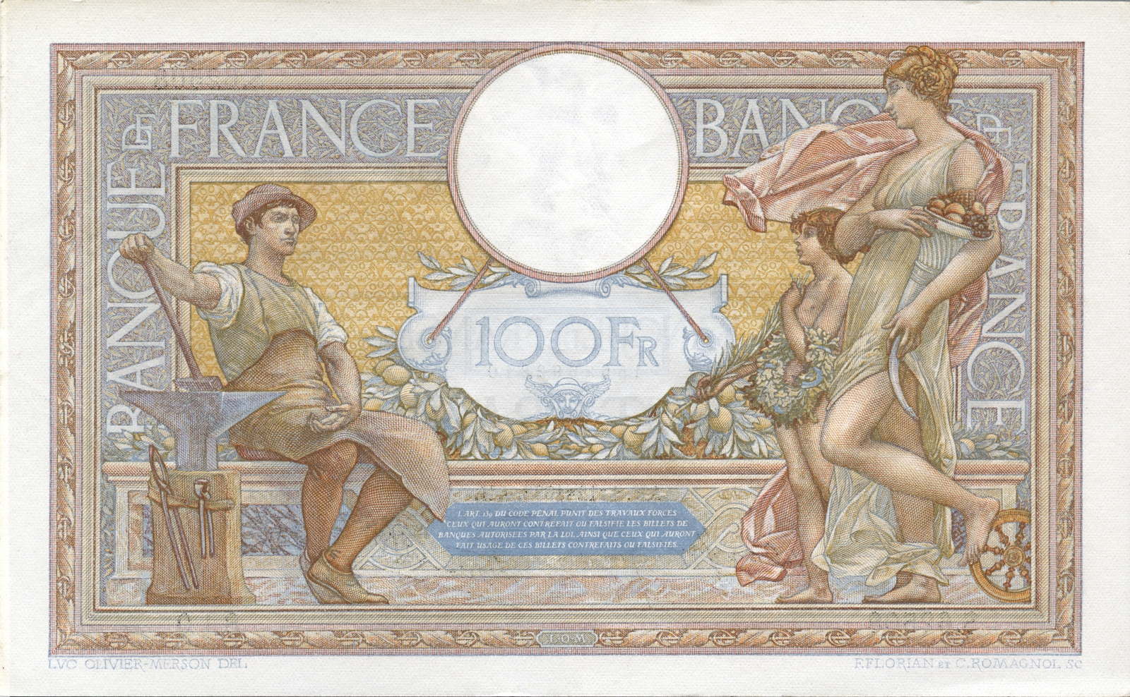 100 francs « Luc-Olivier Merson »