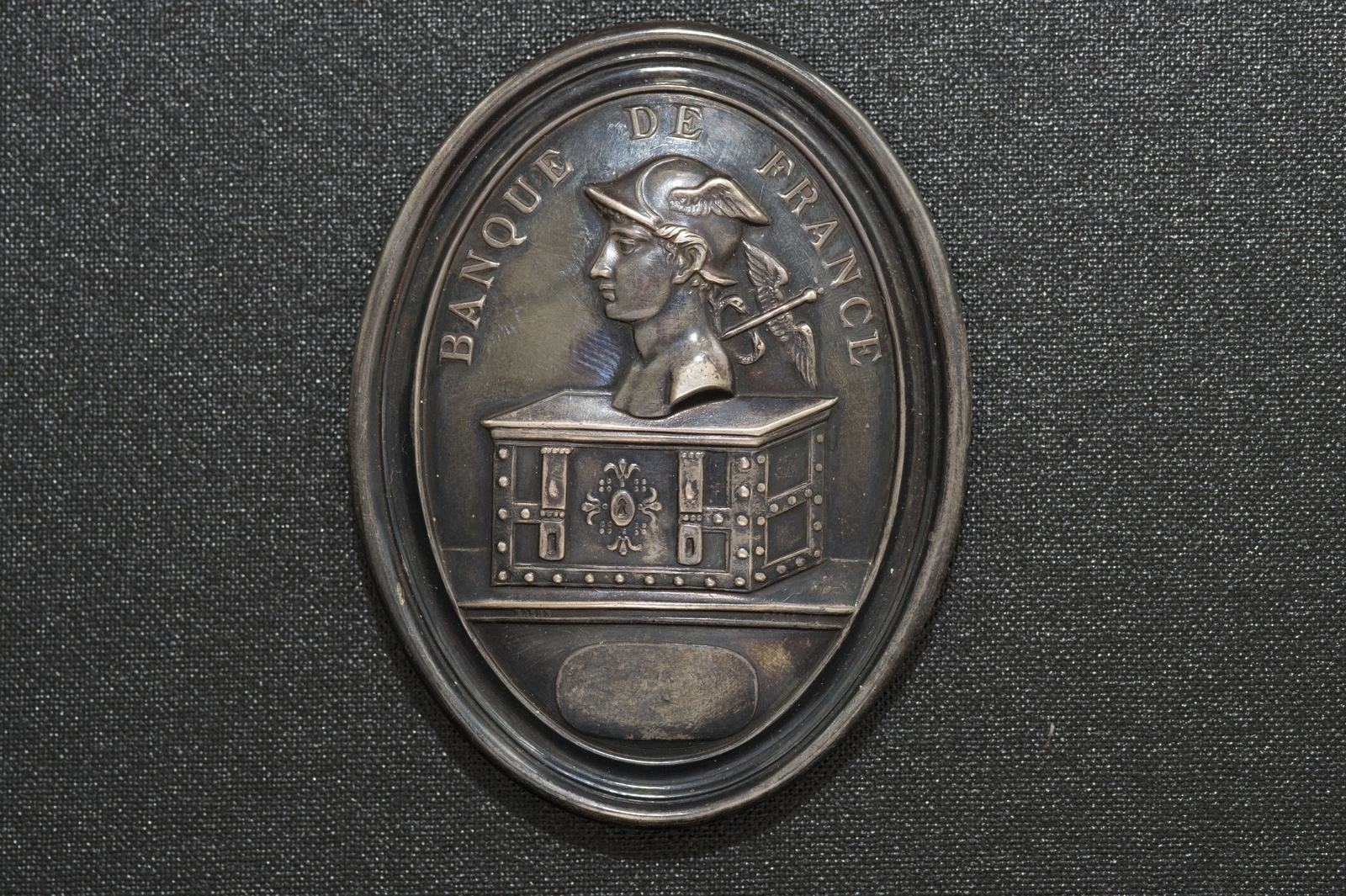 Plaque d’agent de recettes de la Banque de France