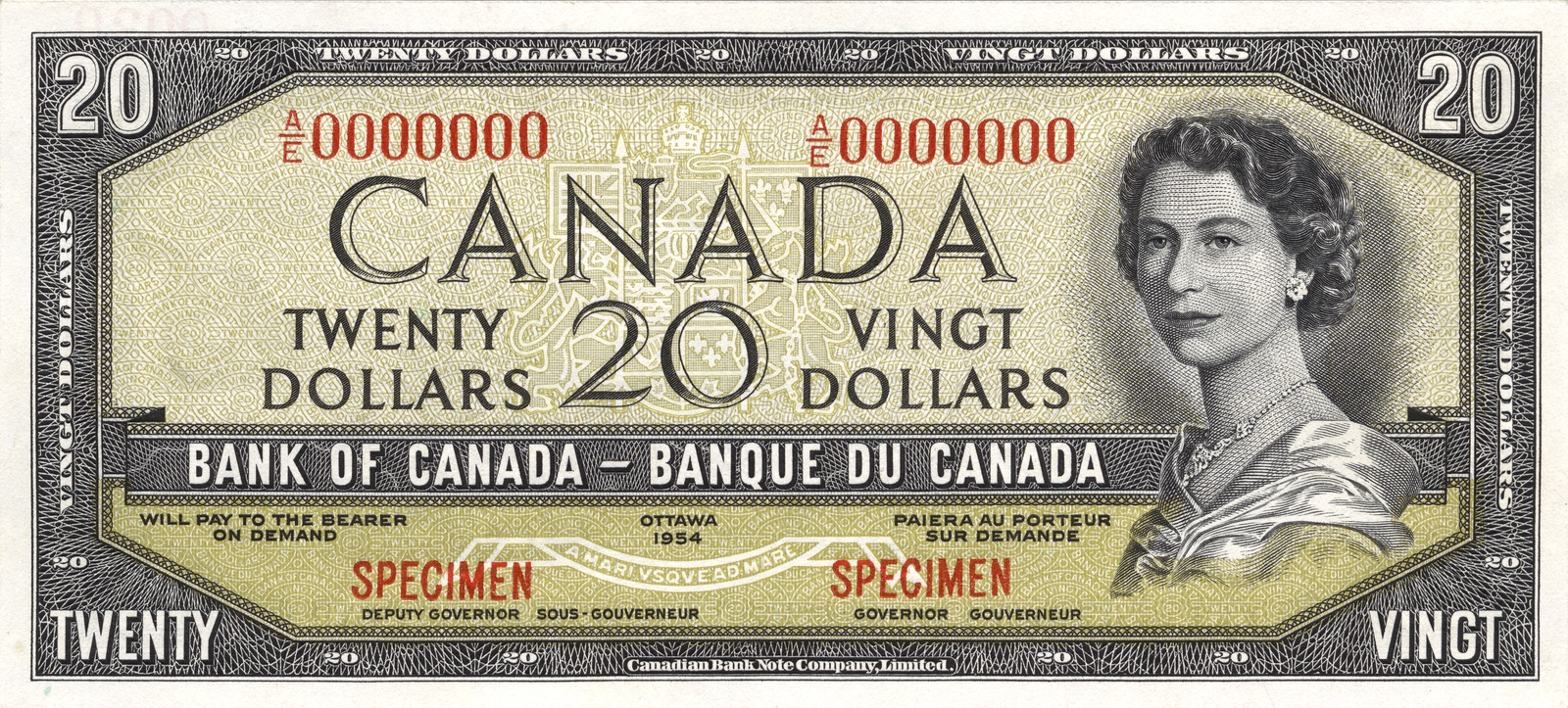 20 dollars canadiens « Face de diable »