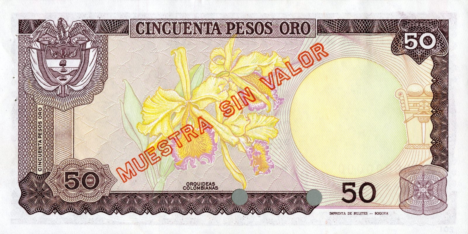 50 pesos oro