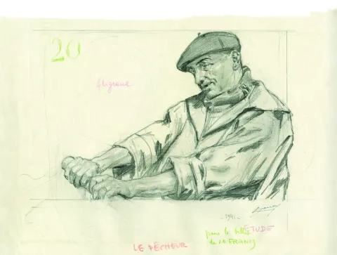 Poster of the exhibition Lucien Jonas, artist and banknote designer (1880-1947)