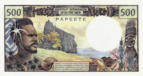 Hundred francs  - Schoelcher (front) – 1966