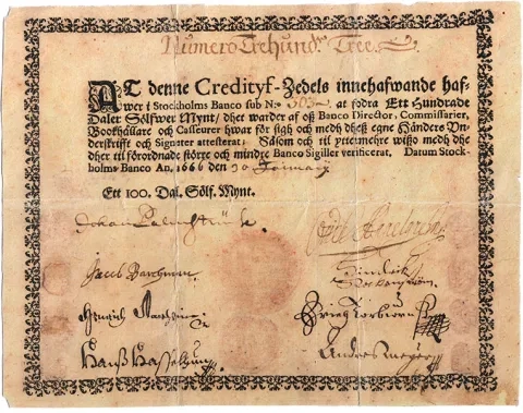 First European banknote First European banknote