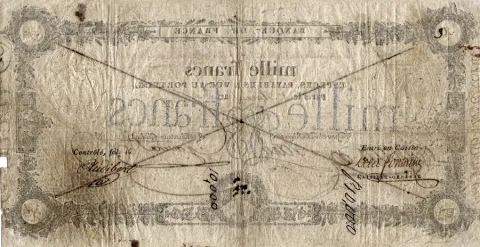 1000 francs - reverse