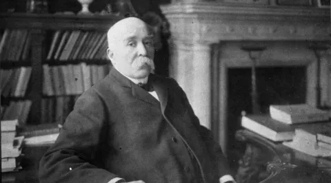 G. Clemenceau at the desk in his study, circa 1906 G. Clemenceau at the desk in his study, circa 1906